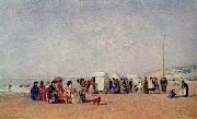 Eugene Boudin Strand von Trouville oil painting reproduction